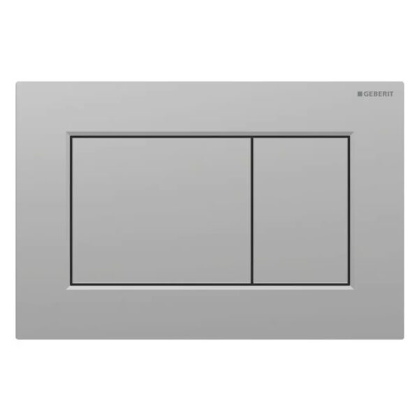 Клавиша смыва Geberit Sigma01 Square 115.660.JQ.1, двойной смыв, пластик, хром матовый